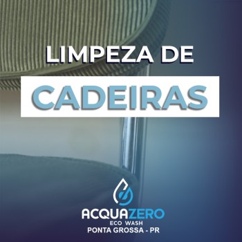 Limpeza e higienização de Cadeiras